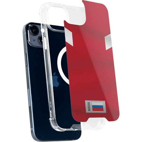 Russia Soccer Flag iPhone 14 Plus MagSafe Case